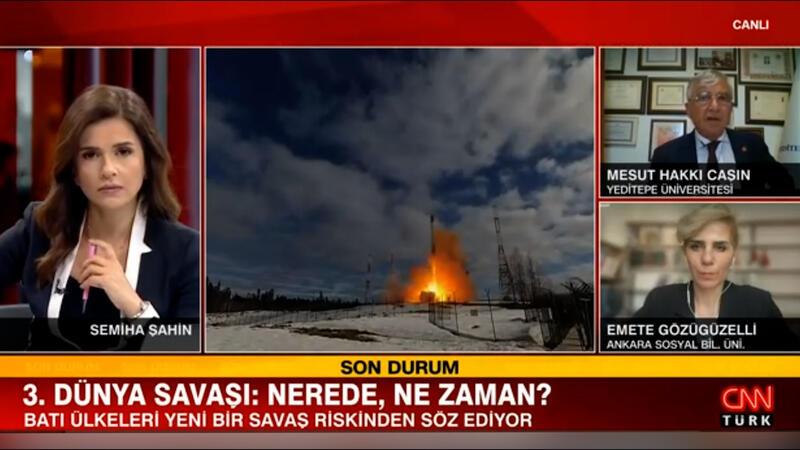 CNN Türk yayınında konuşam Mesut Hakkı Caşin: "ABD odusu 6 günde Türkiye'yi alır diyorlar. Yuh yani yuh."