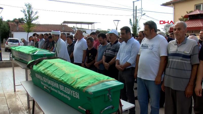 Kocasının öldürdüğü anne ve oğlu yan yana toprağa verildi