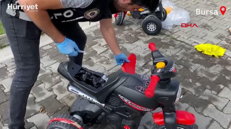 Çocuk bisikletinde 5 kilo metamfetamin ele geçirildi