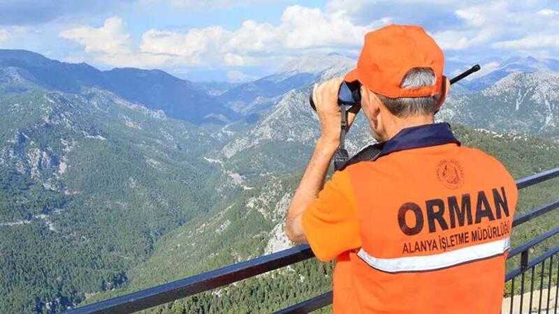 Antalya'da ormanı yakanı fark eden kule görevlisi: 24 saat gözetleme yapıyoruz