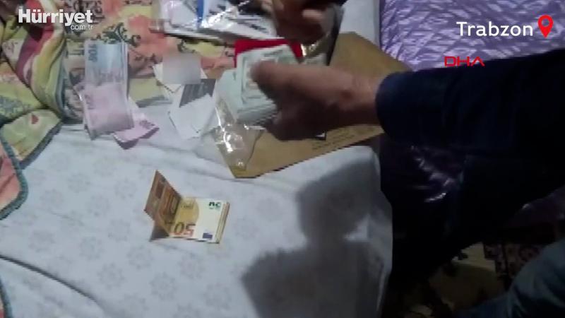 Trabzon'da FETÖ operasyonu: Yüklü miktarda döviz ele geçirildi