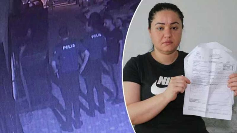 Genç kadına komşusundan 'Oğlun kapıyı hızlı kapattı' dayağı