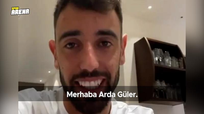 Bruno Fernandes'ten Arda Güler'e görüntülü mesaj!