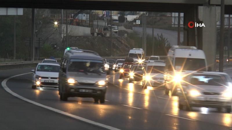 İstanbul trafiğinde bayram tatili yoğunluğu