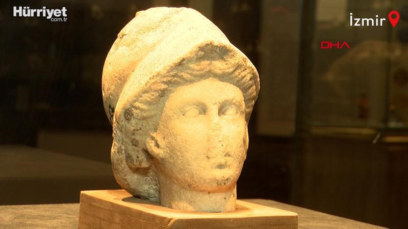 Tanrıça 'Athena'nın 2 bin 300 yıllık heykel başı, 27 yıl sonra sergide