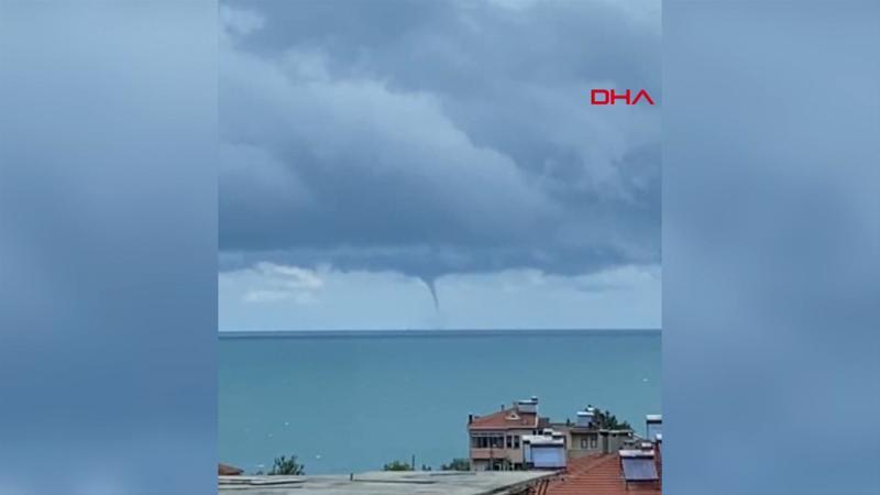 Bartın Kurucaşile açıklarında hortum