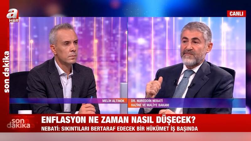Bakan Nebati'den enflasyon mesajı: Bu sıkıntıyı bertaraf edecek hükümet var