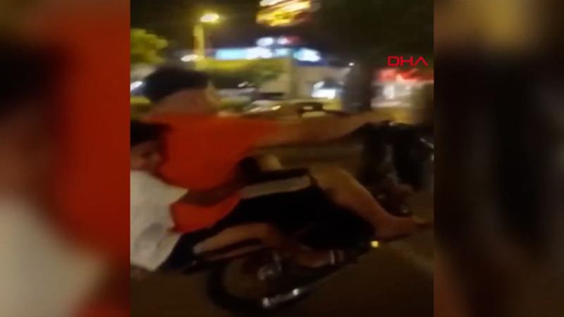 Tehlikenin sınırlarını zorladılar; o anlar kamerada