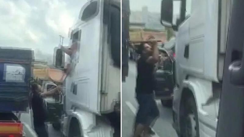 Esenyurt'ta çekiçli yol verme kavgası kamerada