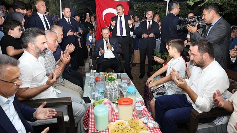 Cumhurbaşkanı Erdoğan, şehit Ömür Ertuğrul Sarı'nın ailesini ziyaret etti