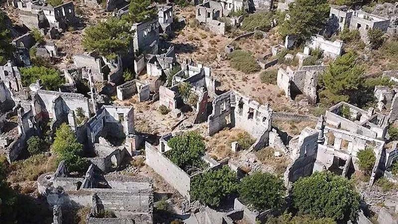 'Hayalet köy' havadan görüntülendi
