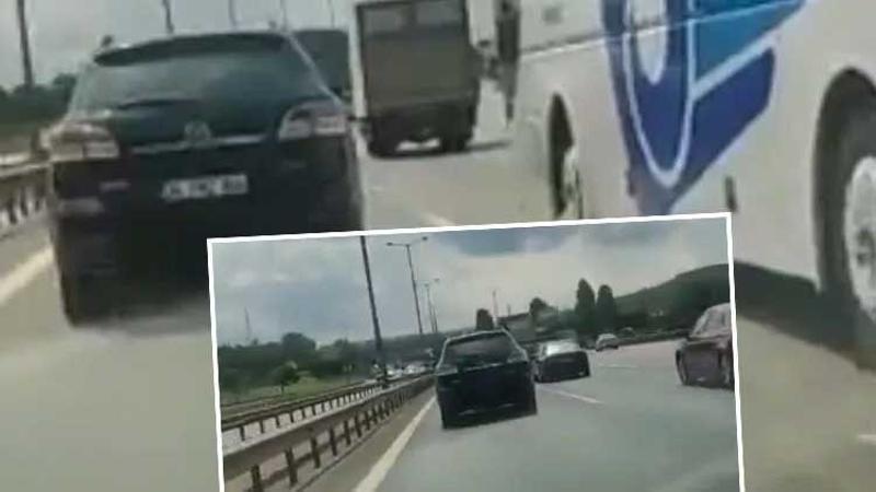 Ücretli otoyolda katlanır plaka kurnazlığı
