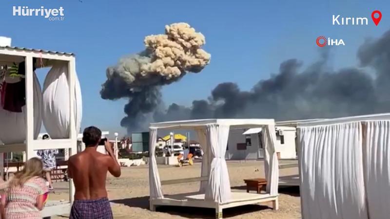 Kırım'da Rus askeri hava üssünde patlama