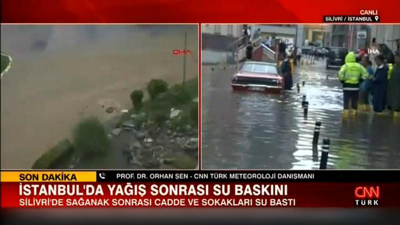 İstanbul'da yağış sonrası su baskını