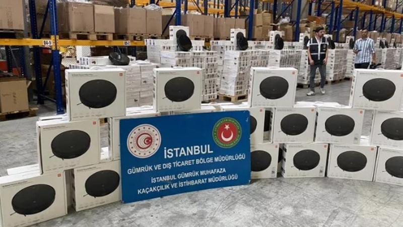 Gümrük Muhafaza’dan 45 milyonluk robot süpürge operasyonu