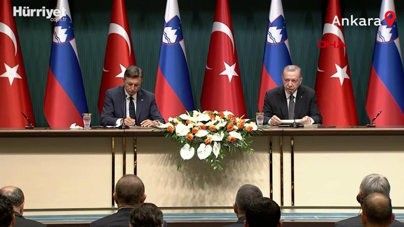 Slovenya ile kritik anlaşmalar imzalandı... Cumhurbaşkanı Erdoğan'dan önemli mesajlar
