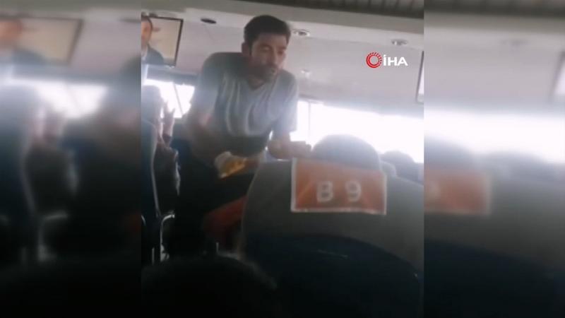 Denizin ortasında feribotta korku dolu anlar