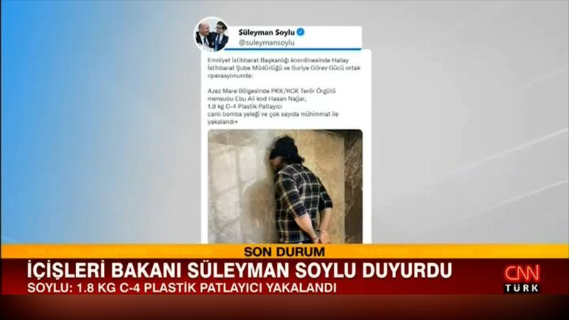 Bakan Soylu duyurdu... Terör örgütü mensubu canlı bomba yeleği ve mühimmatla yakalandı