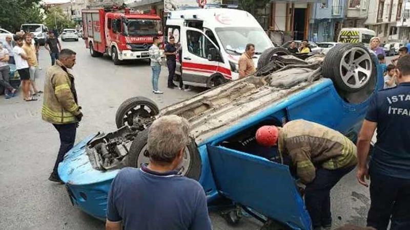 Kız arkadaşına evlilik teklif edecekti otomobiliyle takla attı