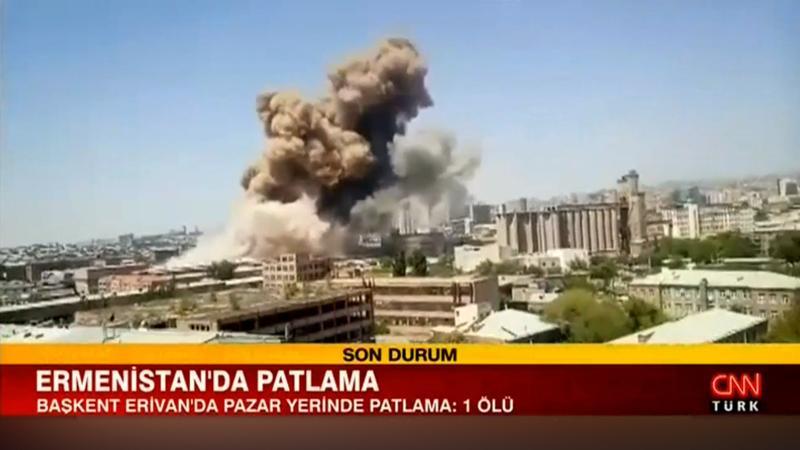 Ermenistan'ın başkentinde patlama