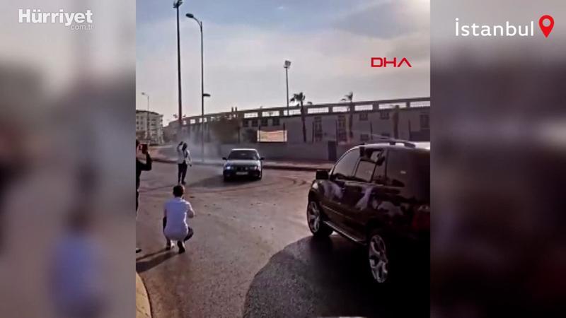 Büyükçekmece'de tehlikeli düğün eğlencesi