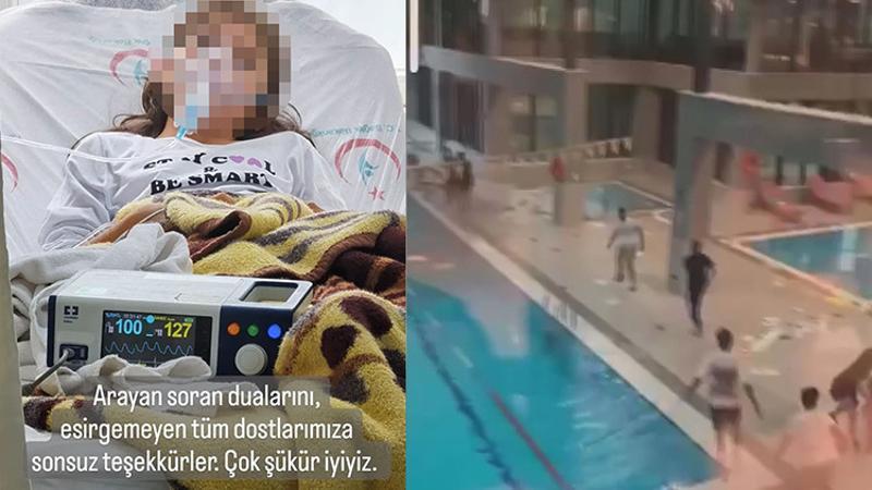 Beykoz'daki spor salonunda çatının çöktüğü dehşet anları kamerada