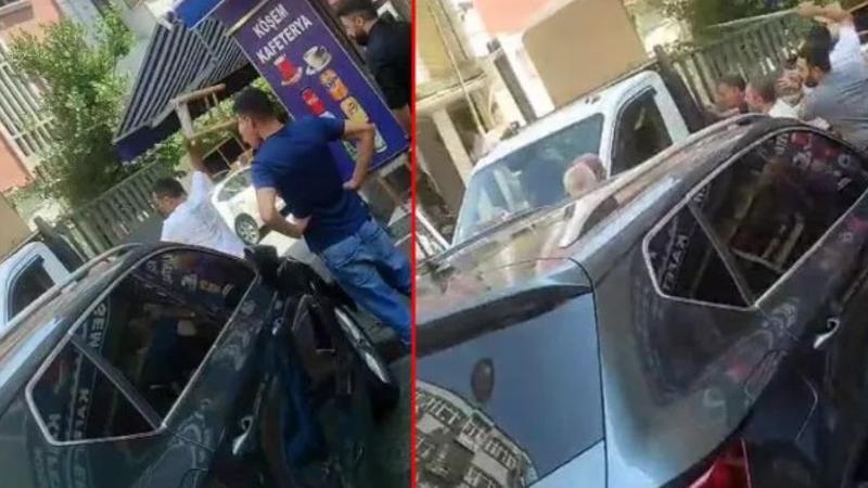 Fatih'te yol verme kavgası... Tabure ve sopalarla saldırdılar