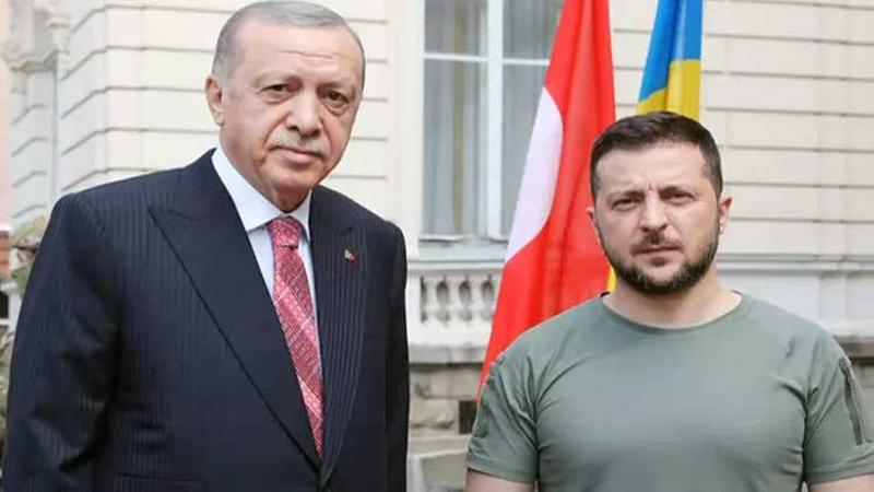 Cumhurbaşkanı Erdoğan, Ukrayna'da Zelenski ile bir araya geldi