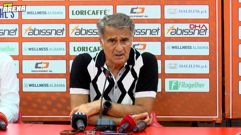Beşiktaş'ta Şenol Güneş'ten Tirana maçı sonrası zemin tepkisi