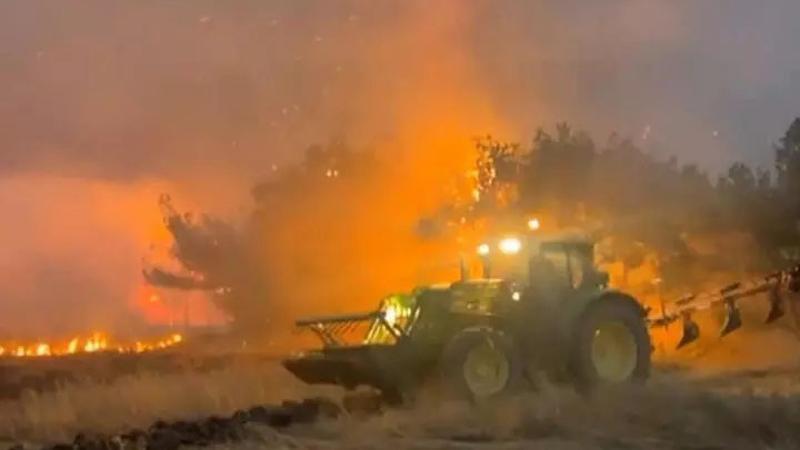 Yunanistan'da kâbusun yeni adresi Dedeağaç... Orman yangını 3 gündür devam ediyor