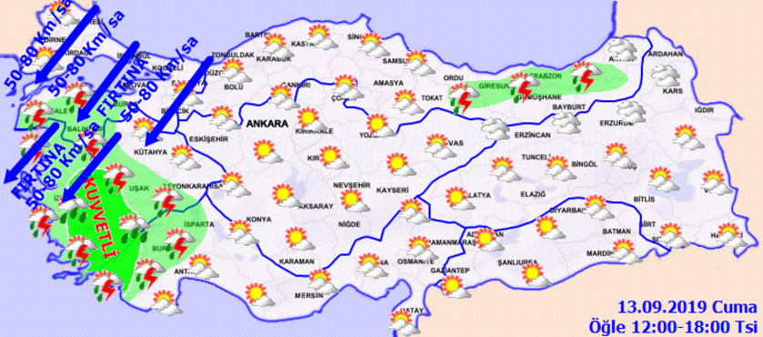 Mgm Den Son Dakika Hava Durumu Uyarisi Saatte 80 Km Hizi Bulacak Son Dakika Haberleri Internet