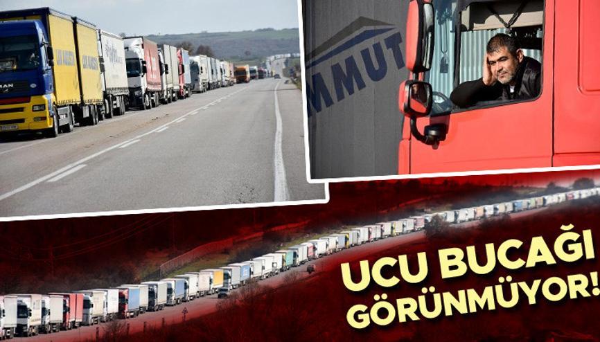 19 kilometrelik kuyruk Ucu bucağı görünmüyor... 72 saati aştı 19 kilometrelik kuyruk Ucu bucağı görünmüyor... 72 saati aştı