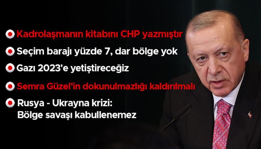 Son dakika: Seçim barajı, HDPli Güzel, Rusya-Ukrayna krizi... Cumhurbaşkanı Erdoğan: 2022 bizim en parlak yılımız olacak Son dakika: Seçim barajı, HDPli Güzel, Rusya-Ukrayna krizi... Cumhurbaşkanı Erdoğan: 2022 bizim en parlak yılımız olacak