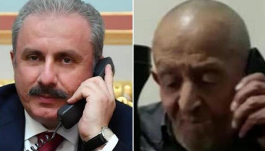 TBMM Başkanı Şentoptan Hasan Macite destek telefonu TBMM Başkanı Şentoptan Hasan Macite destek telefonu