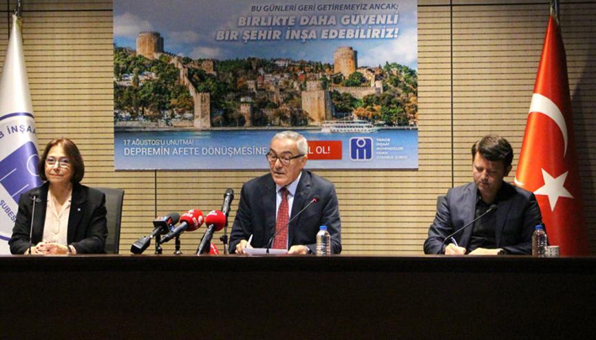 İnşaat Mühendisleri Odasından 17 Ağustos açıklaması İnşaat Mühendisleri Odasından 17 Ağustos açıklaması