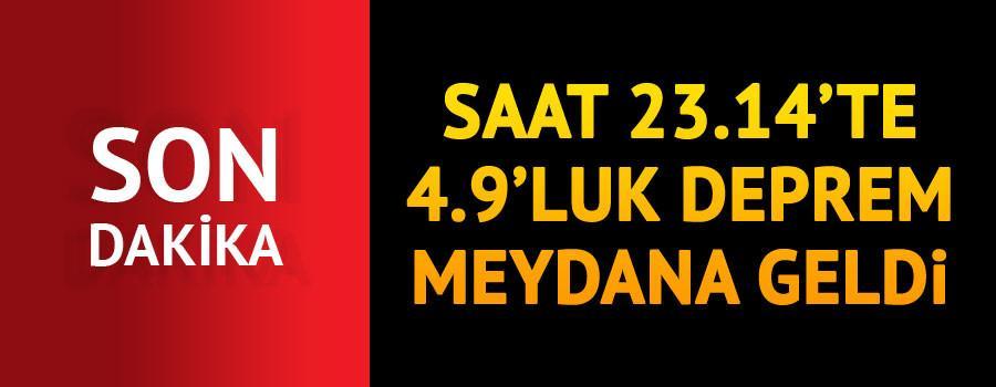 Son dakika... Balıkesirde 4.9 büyüklüğünde deprem oldu