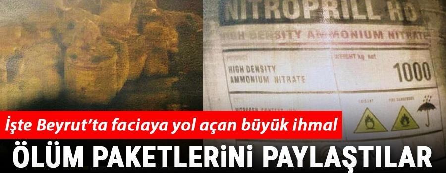Son dakika haberi: İşte Beyrutta faciaya yol açan büyük ihmal... Ölüm paketlerini paylaştılar